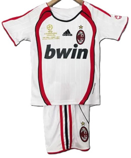 Piłkarski Komplet Strój Dziecięcy AC Milan 2007/2008 UCL Final Away Retro, Kaka