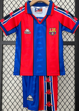 Piłkarski Komplet Strój Dziecięcy FC Barcelona 1996/1997 Home Retro, Ronaldo