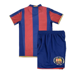 Piłkarski Komplet Strój Dziecięcy FC Barcelona 2007/2008 Home Retro, Ronaldinho, Messi