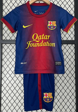 Piłkarski Komplet Strój Dziecięcy FC Barcelona 2012/2013 Home Retro