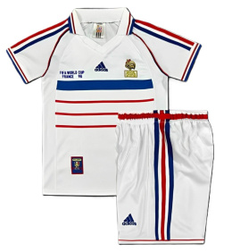 Piłkarski Komplet Strój Dziecięcy Francja 1998 Away MŚ Retro, Zidane