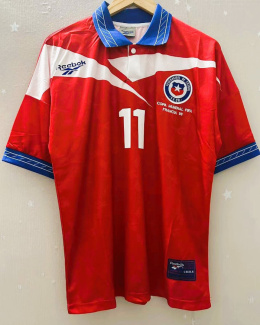 Koszulka Piłkarska Chile MŚ 1998 Home Retro, Salas, Zamorano