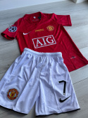 Komplet Piłkarski Dziecięcy Manchester United Home FINAL 2008 Retro, Ronaldo