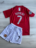 Komplet Piłkarski Dziecięcy Manchester United Home FINAL 2008 Retro, Ronaldo