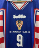 Koszulka Piłkarska Chorwacja MŚ 1998 Away Retro, SUKER, BOBAN