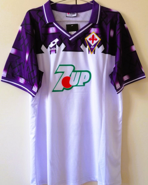 Koszulka Piłkarska AC Fiorentina 1992/1993 Away Retro, Batistuta, Rui Costa