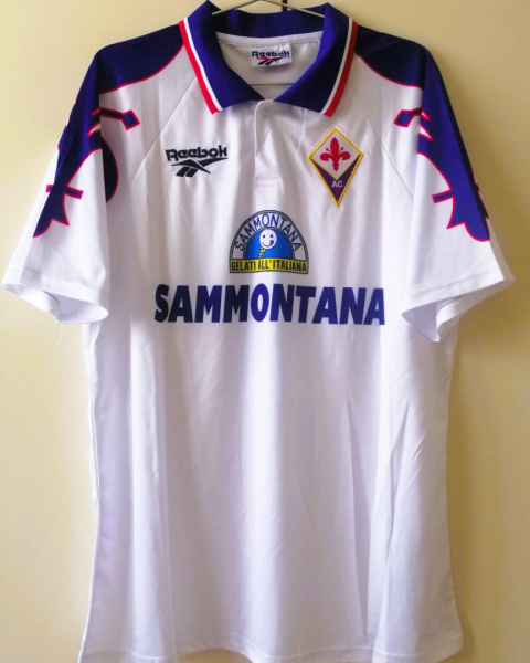 Koszulka Piłkarska AC Fiorentina 1995/1996 Away Retro, Batistuta, Rui Costa