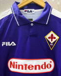 Koszulka Piłkarska AC Fiorentina 1998/1999 Home Retro, Batistuta, Rui Costa