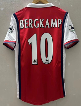 Koszulka Piłkarska ARSENAL LONDYN 1999/2000 Home Retro, #10 Bergkamp