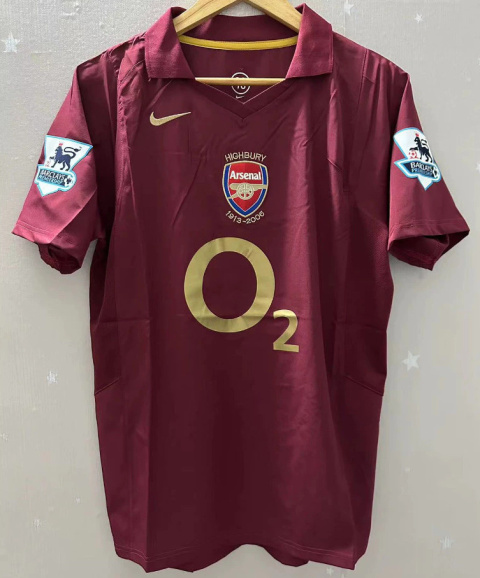 Koszulka Piłkarska Arsenal Londyn 2005/2006 Home Retro, #14 Henry