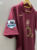 Koszulka Piłkarska Arsenal Londyn 2005/2006 Home Retro, Henry, Bergkamp