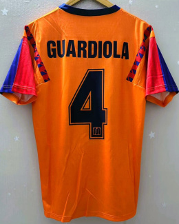 Koszulka Piłkarska FC Barcelona 1991/92 Away Retro, #4 Guardiola