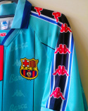 Koszulka Piłkarska FC Barcelona 1996/1997 Retro Wyjazdowa, Ronaldo, Guardiola, Figo