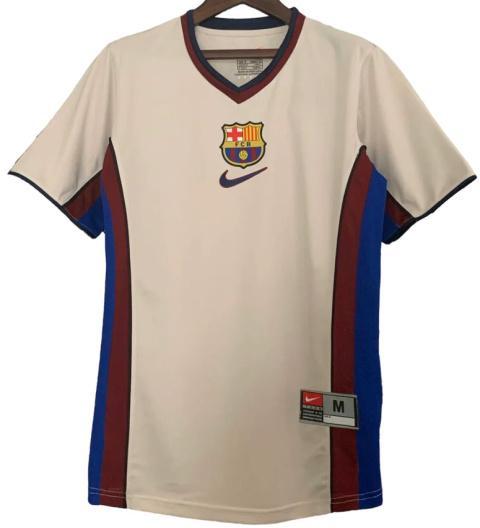 Koszulka Piłkarska FC Barcelona 1999/00 Away Retro, Rivaldo, Kluivert, Luis Enrique