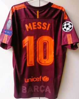 Koszulka Piłkarska FC Barcelona 2017/2018 Away Retro, #10 Messi