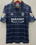 Koszulka Piłkarska Manchester United 1999/2000 Away Retro, Beckham, Scholes, Giggs