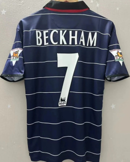 Koszulka Piłkarska Manchester United 1999/2000 Away Retro, #7 Beckham