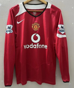 Koszulka Piłkarska Manchester United 2004/2006 Retro Dł Rękaw, #7 Ronaldo