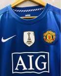 Koszulka Piłkarska Manchester United 2008/2009 Away Retro, Ronaldo, Giggs, Scholes, Rooney