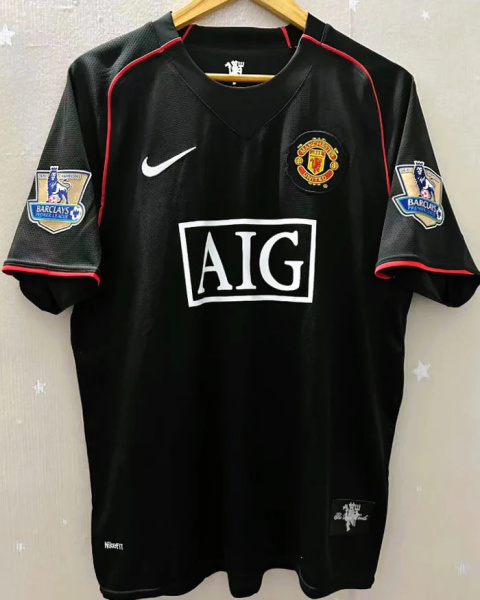 Koszulka Piłkarska Manchester United 2007/2008 Away Retro, #7 Ronaldo