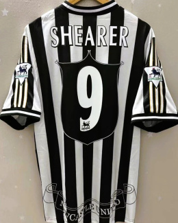 Koszulka Piłkarska Newcastle United 1997/1999 Home Retro, Shearer, Asprilla