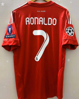 Koszulka Real Madryt 2011/12 Czerwona Retro, #7 Ronaldo