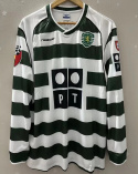 Koszulka Piłkarska Sporting Lizbona 2001/2002 Retro, Ronaldo, Quaresma