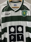 Koszulka Piłkarska Sporting Lizbona 2001/2002 Retro, Ronaldo, Quaresma