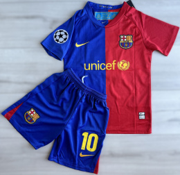 Piłkarski Komplet Dziecięcy FC BARCELONA 2008/2009 Home Retro, Messi