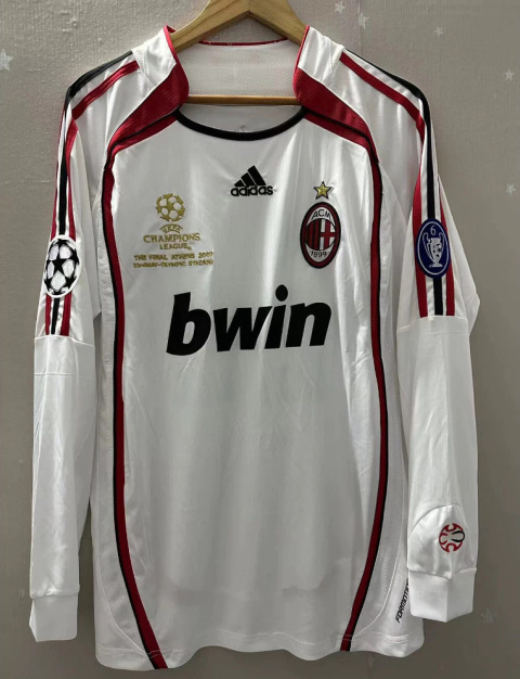 Koszulka Piłkarska AC Milan 2006/2007 Away Retro Dł Rękaw, #22 Kaka