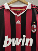 Koszulka Piłkarska AC Milan 2009/2010 Home Retro Dł Rękaw, #80 Ronaldinho