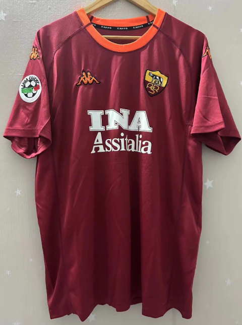 Koszulka Piłkarska AS Roma 2000/2001 Home Retro, Totti