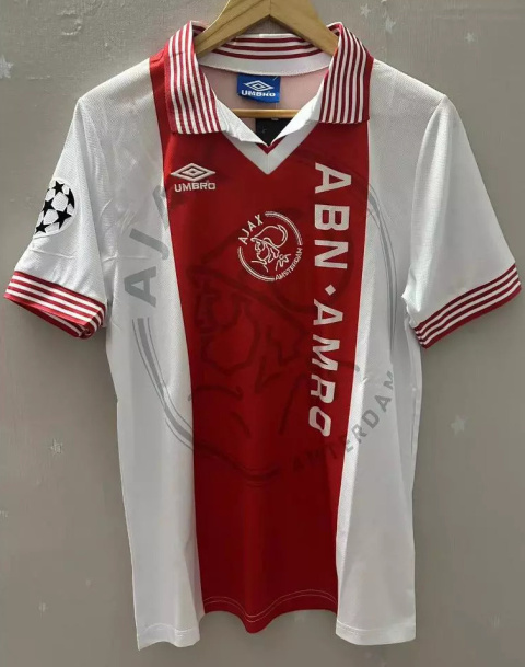 Koszulka Piłkarska Ajax Amsterdam 1994/1995 Retro, KLUIVERT, SEEDORF, DAVIDS, KANU