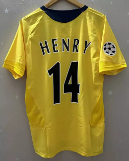 Koszulka Piłkarska Arsenal Londyn 2005/2006 UCL FINAL Away Retro, #14 Henry