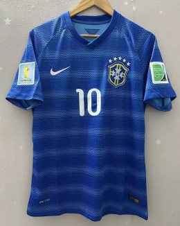 Koszulka Piłkarska Brazylia 2014 Away Retro, Neymar Jr