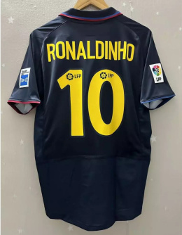 Koszulka Piłkarska FC Barcelona 2002/2003 3rd Retro, #10 Ronaldinho