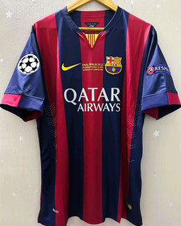 Koszulka Piłkarska FC Barcelona 2014/2015 Retro, Messi, Suarez, Neymar Jr