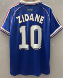 Koszulka Piłkarska Francja 1998 Home MŚ Retro, #10 Zidane