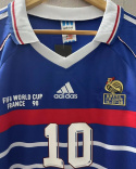 Koszulka Piłkarska Francja 1998 Home MŚ Retro