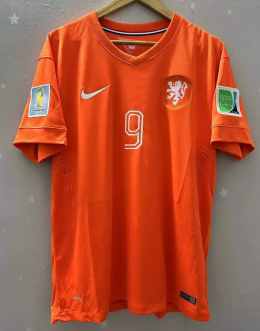 Koszulka Piłkarska Holandia 2014 Retro Home, van Persie, Robben, Sneijder