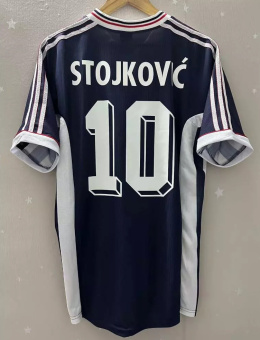 Koszulka Piłkarska Jugosławia 1998 Home Retro, MILOSEVIC, MIHAJLOVIC, MIJATOVIC