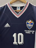 Koszulka Piłkarska Jugosławia 1998 Home Retro, MILOSEVIC, MIHAJLOVIC, MIJATOVIC