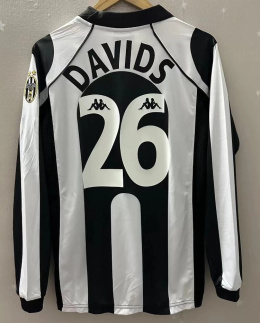 Koszulka Piłkarska Juventus Turyn 1997/1998 Retro Home Długi Rękaw, Del Piero, Zidane, Davids