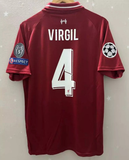 Koszulka Piłkarska Liverpool FC 2018/2019 UCL FINAL Home Retro, Salah, Mane, Virgil van Dijk