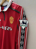 Koszulka Piłkarska Manchester United 1998/1999 Home Retro Dł Rękaw, Beckham, Scholes, Giggs