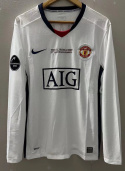 Koszulka Piłkarska Manchester United 2008/2009 Away Retro Dł Rękaw