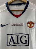 Koszulka Piłkarska Manchester United 2008/2009 Away Retro Dł Rękaw