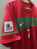 Koszulka Piłkarska Portugalia MŚ 2010 Home Retro, Ronaldo