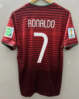 Koszulka Piłkarska Portugalia MŚ 2014 Home Retro,Ronaldo