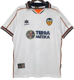 Koszulka Piłkarska Valencia 1999/2000 Home Retro, Mendieta, Claudio Lopez, Kily Gonzalez